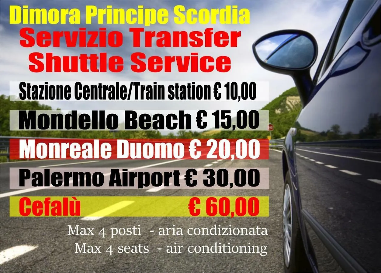 Bed and Breakfast Dimora Principe Scordia Палермо Италия